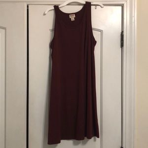 Red tank dress
